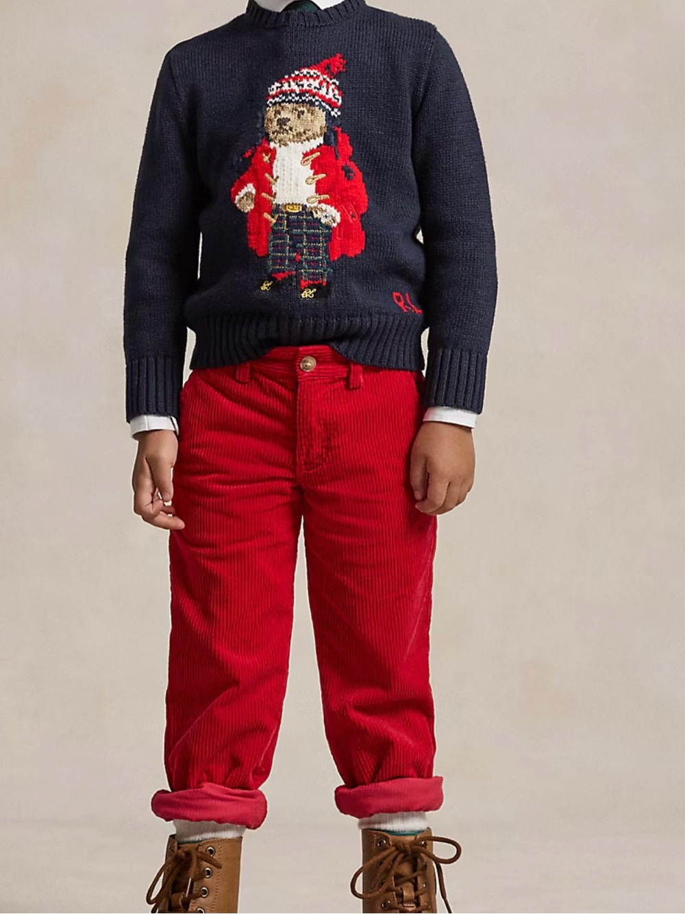 Red Toddler Boys Corduroy Pants - Ralph Lauren